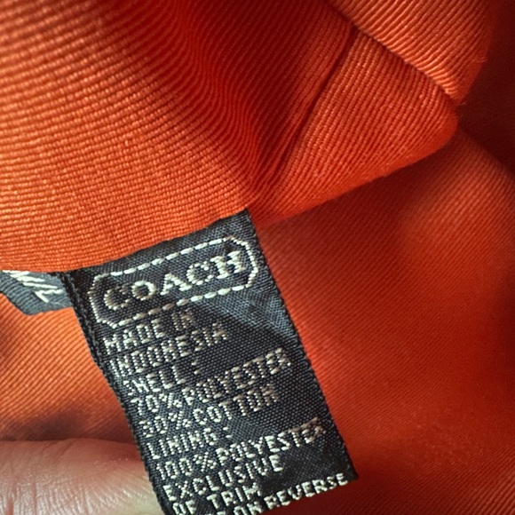 COACH BUCKET HAT WITH VACHETTA LEATHER STRAP VINTAGE CIRCA 2001 LIKE NEW SZ M/L - Picture 6 of 10